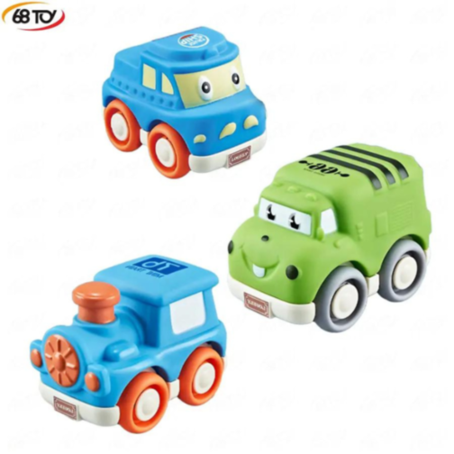 Set de 3 mașini zornăitoare din vinil – Rattle Cars