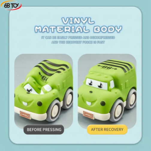 Set de 3 mașini zornăitoare din vinil – Rattle Cars