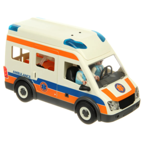 Ambulanță Medicală de Jucărie cu Echipaj și Accesorii