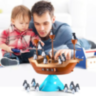 Joc de Echilibru Pirate Boat cu Pinguini, Dezvoltă Coordonarea și Răbdarea