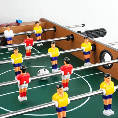 Masa de Fotbal pentru Copii cu Picioare din Lemn – Joc de Fotbal de Masă 69x37x62 cm