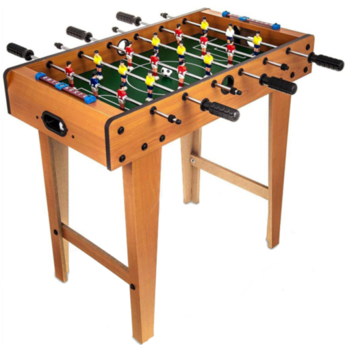 Masa de Fotbal pentru Copii cu Picioare din Lemn – Joc de Fotbal de Masă 69x37x62 cm