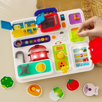 Busy Board Montessori de Bucătărie cu Activități Interactive | image