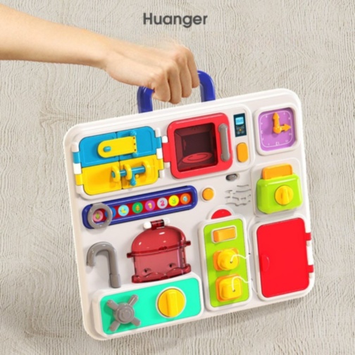 Busy Board Montessori de Bucătărie cu Activități Interactive