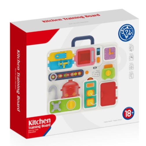 Busy Board Montessori de Bucătărie cu Activități Interactive