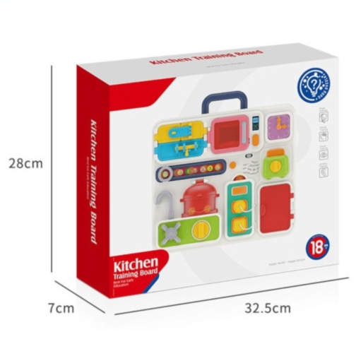Busy Board Montessori de Bucătărie cu Activități Interactive