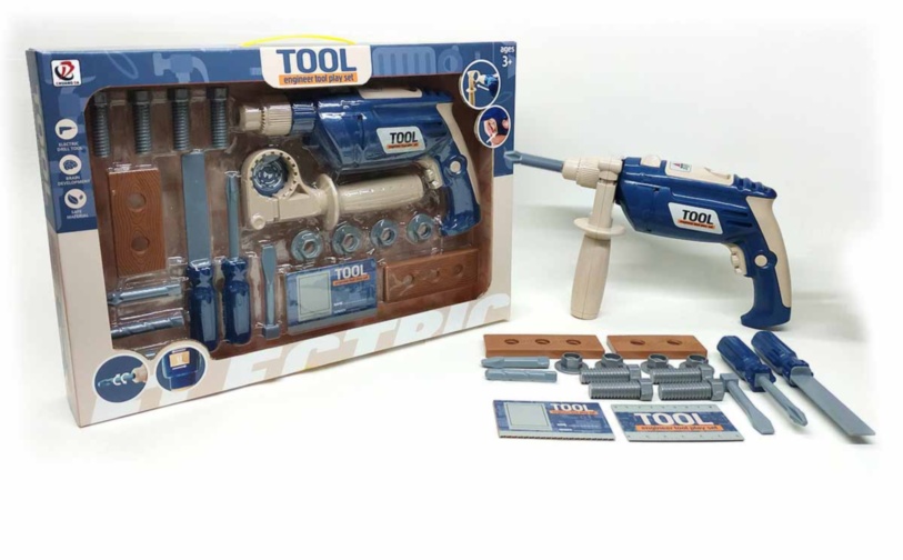 Set Bormașină Electrică cu Scule și Unelte de Construcție