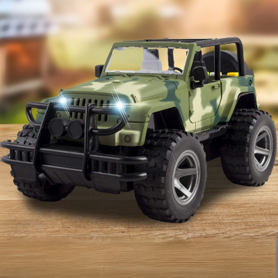 Mașină de Jucărie Jeep Off-Road Militar 1:16 cu Sunete, Lumini și Uși Mobile | image