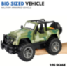 Mașină de Jucărie Jeep Off-Road Militar 1:16 cu Sunete, Lumini și Uși Mobile