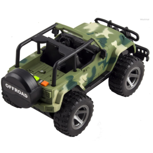 Mașină de Jucărie Jeep Off-Road Militar 1:16 cu Sunete, Lumini și Uși Mobile