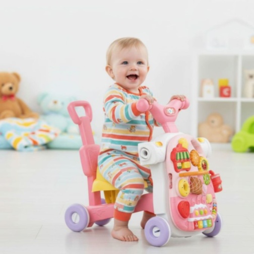 Premergător 4 în 1 cu Masă de Activități