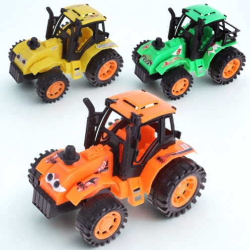 Tractor cu inerție pentru copii, roți mari off-road (culoare aleatorie)