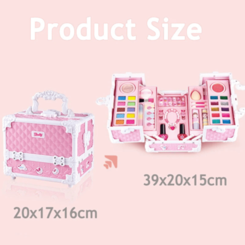 Set Machiaj Copii Valiză Roz cu Accesorii 