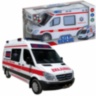 Ambulanța, ocolește obstacole, emite lumini și sunete