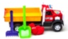 Camion cu Lopățica, Greblă și Formă de Nisip, 47cm