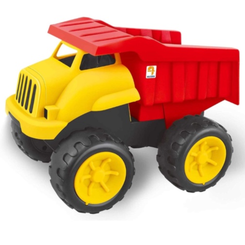 Camion basculant cu inerție, roți mari pentru copii
