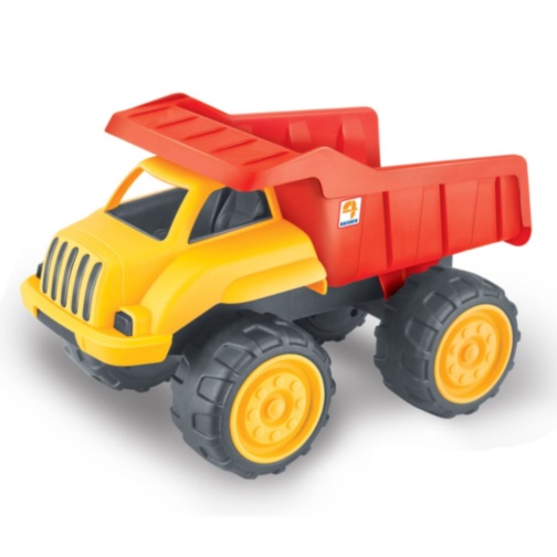 Camion basculant cu inerție, roți mari pentru copii