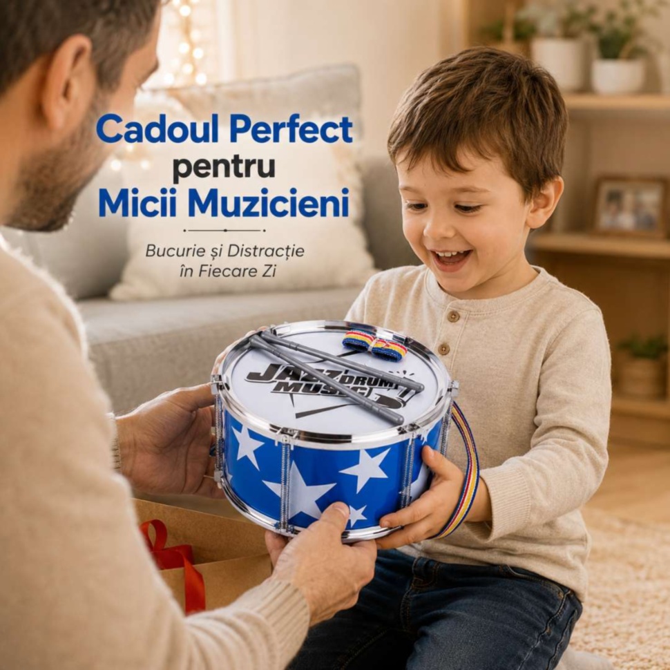 Cadou perfect pentru micii muzicieni tobă muzicală pentru copii