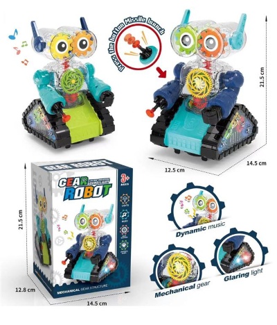Robot Transparent, Merge cu Sunete și Lumini | image