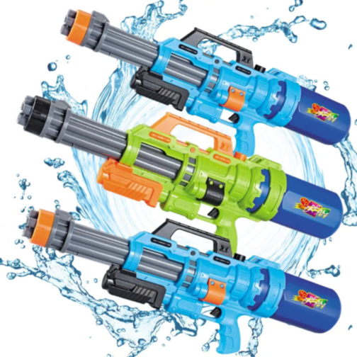 Super Pistol cu Apă de 69 cm, Capacitate Mare (culoare aleatorie)