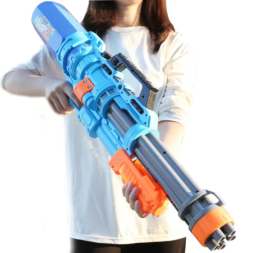 Super Pistol cu Apă de 69 cm, Capacitate Mare (culoare aleatorie)