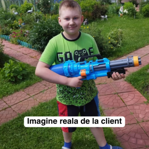 Super Pistol cu Apă de 69 cm, Capacitate Mare (culoare aleatorie)