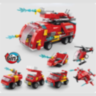Set de Construcție Fire Rescue 6-în-1 – Vehicule de Pompieri și Salvare, 493 piese