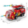 Set de Construcție Fire Rescue 6-în-1 – Vehicule de Pompieri și Salvare, 493 piese