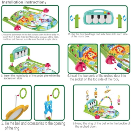 Centru De Joacă Muzical cu Pian pentru Bebeluși