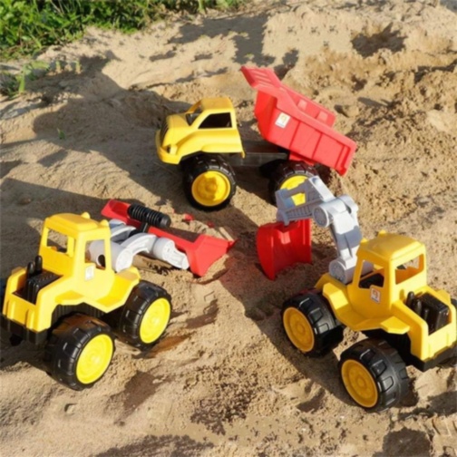 Excavator cu braț mobil pentru copii, jucărie construcții