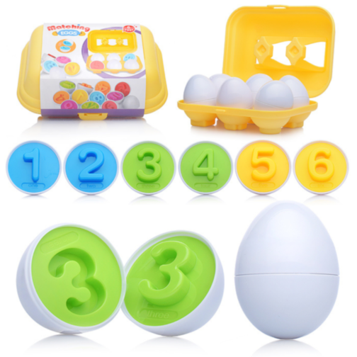 Set educativ de ouă potrivite cu cifre de la 7 la 12