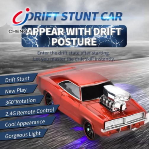 Mașină de Drift cu Motor Supercharged cu Telecomandă și Baterie Reîncărcabilă