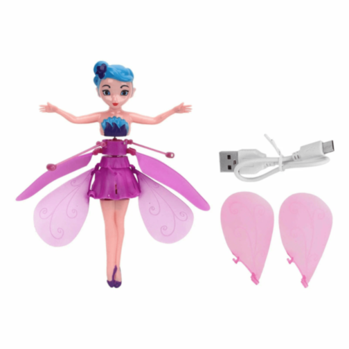Păpușă Zburătoare Fairy cu Încărcare USB (culoare aleatorie)