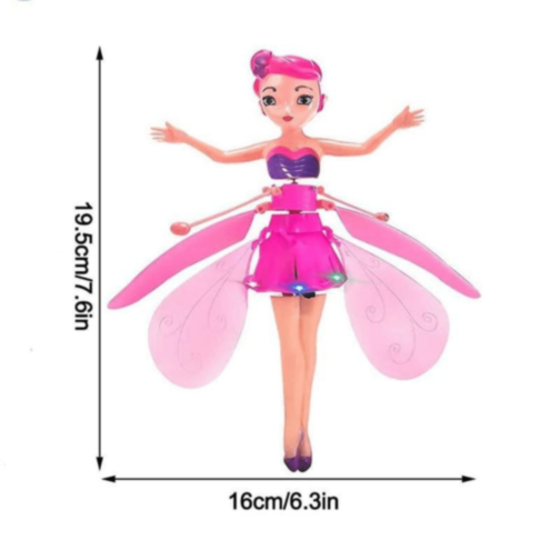 Păpușă Zburătoare Fairy cu Încărcare USB (culoare aleatorie)