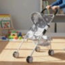 Cărucior pentru Păpuși Pliabil cu Copertină și Coș