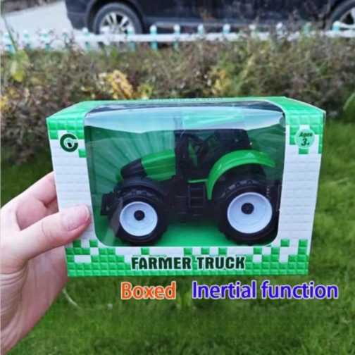 1buc. Tractor cu inerție pentru copii, roți mari, model fermă (culoare aleatorie)