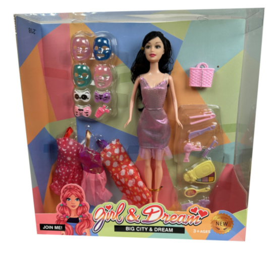 Păpușa de Oraș: Girl & Dream cu Set de Haine și Accesorii