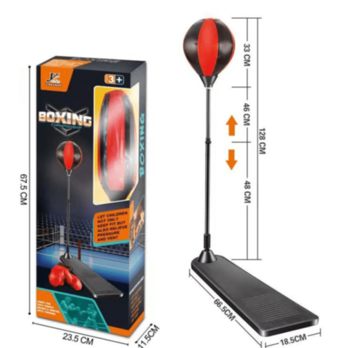 Set Box Copii cu Minge Reflex și Mănuși