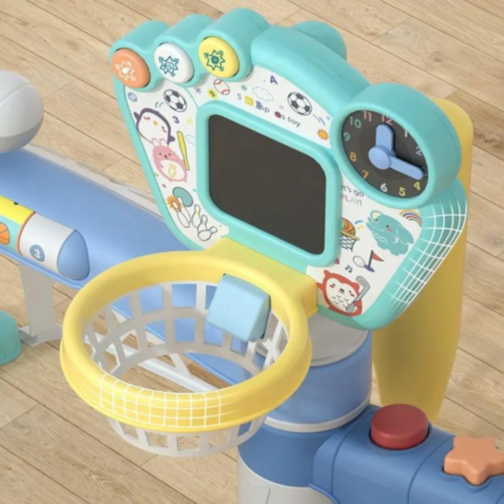 Set sportiv 3 în 1 pentru copii mici - Baschet, Fotbal și Golf 