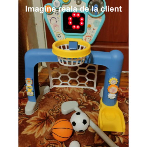 Set sportiv 3 în 1 pentru copii mici - Baschet, Fotbal și Golf 