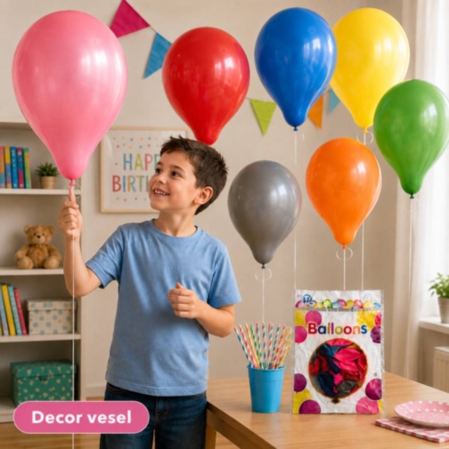 Set 25 baloane colorate pentru petreceri copii