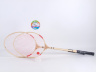 Set 2 Rachete Badminton de Lemn cu Fluturaș