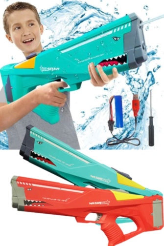 Pistol cu Apă Electric, acumulator si cablu USB
