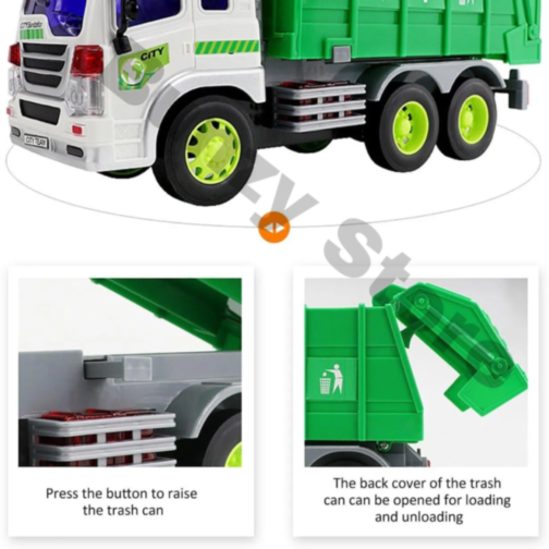 Camion de Salubritate cu Lumini și Sunete – Jucărie Educativă pentru Copii
