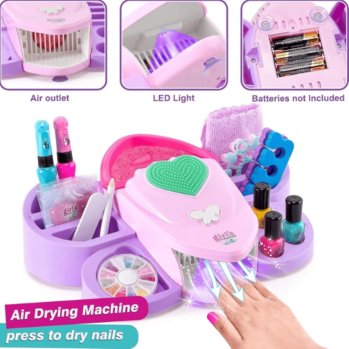 Set Manichiură și Pedichiură pentru Fetițe cu Accesorii