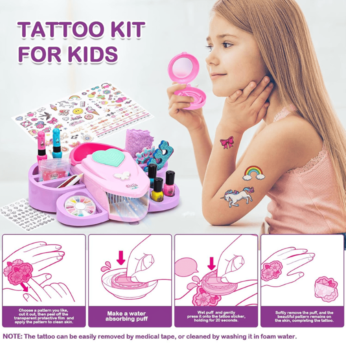 Set Manichiură și Pedichiură pentru Fetițe cu Accesorii