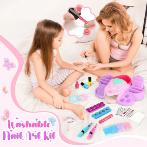 Set Manichiură și Pedichiură pentru Fetițe cu Accesorii