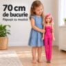 Păpușă mare muzicală de 70 cm cu păr blond