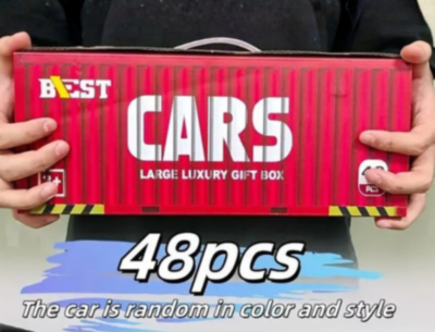Set 48 Mașinuțe Metalice în Cutie Container Cadou  | image