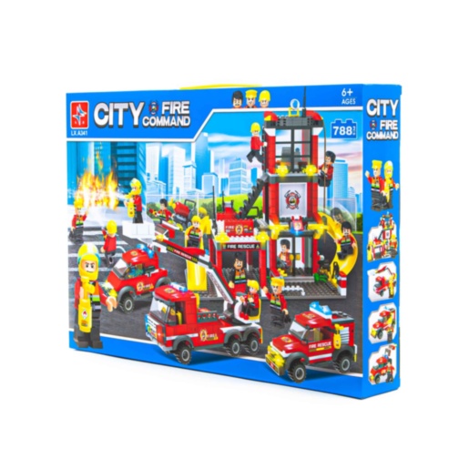 Set de Construcție  Unitatea De Pompieri , 788 piese